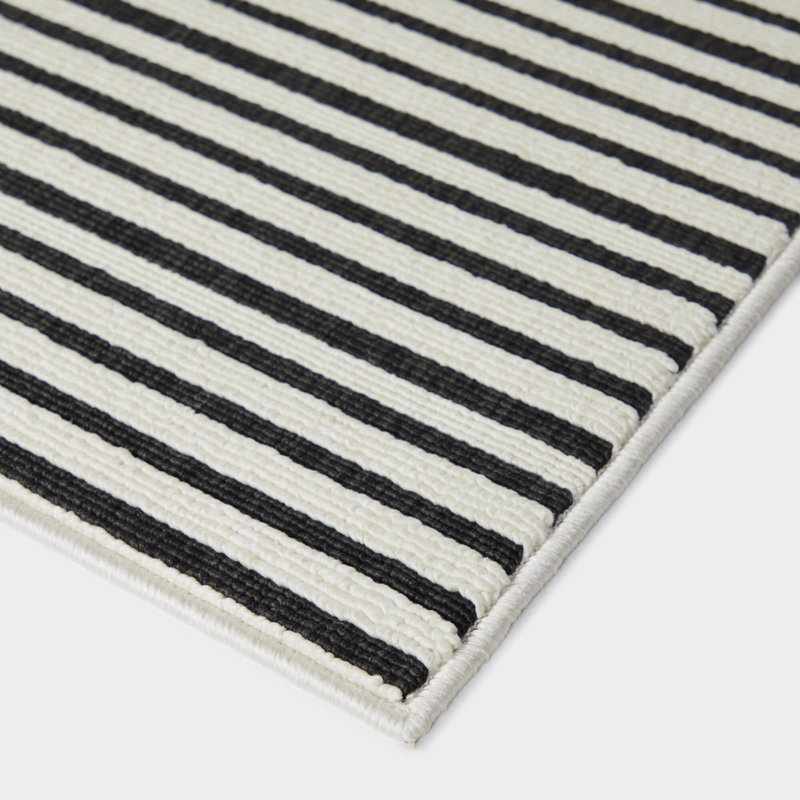 Striped Indoor / Outdoor Rug, Rectangle 7'10" x 10'