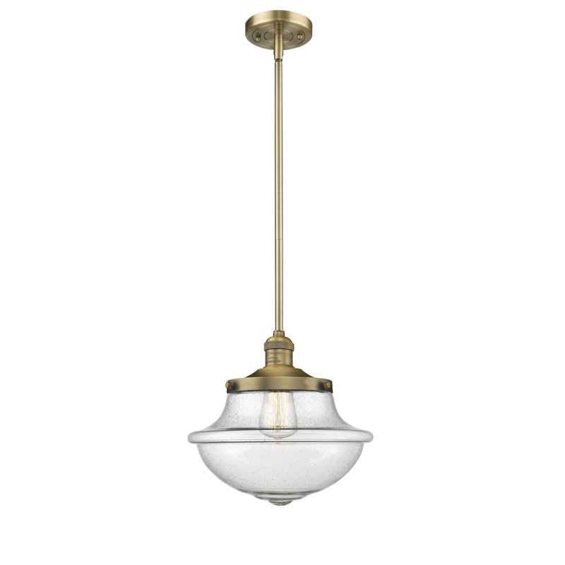 Blanding 1 - Light Single Pendant, Brushed Brass, Seedy