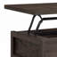 Table basse avec plateau relevable
