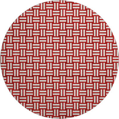 Premium Machine Washable Prisco Red Rug