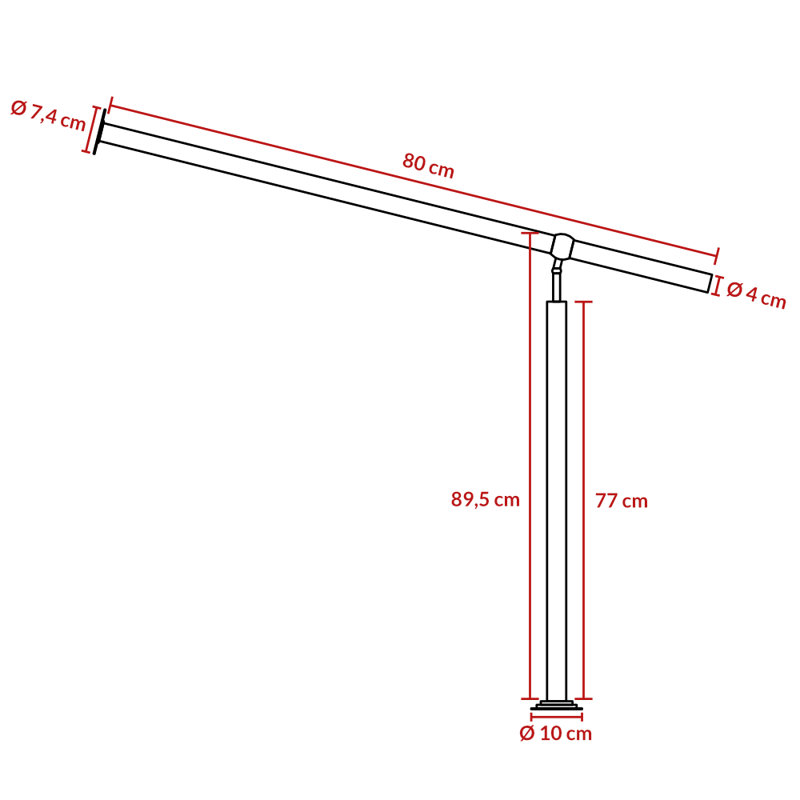 Entrance Railing, 90cm H x 77cm W