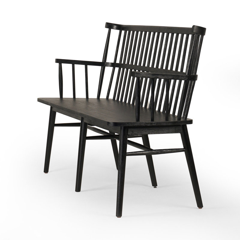Aspen Bench, Matte Black