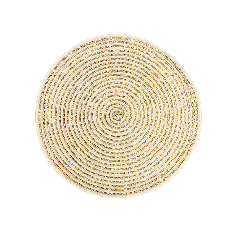 Napperon en vinyle 15,35 po Shimmer, Doré