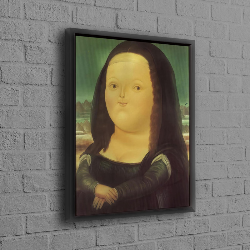 Mona Lisa Art Canvas Gift Featuring Fernando Botero's Unique Style For Art Enthusiasts And As A Personalized Present