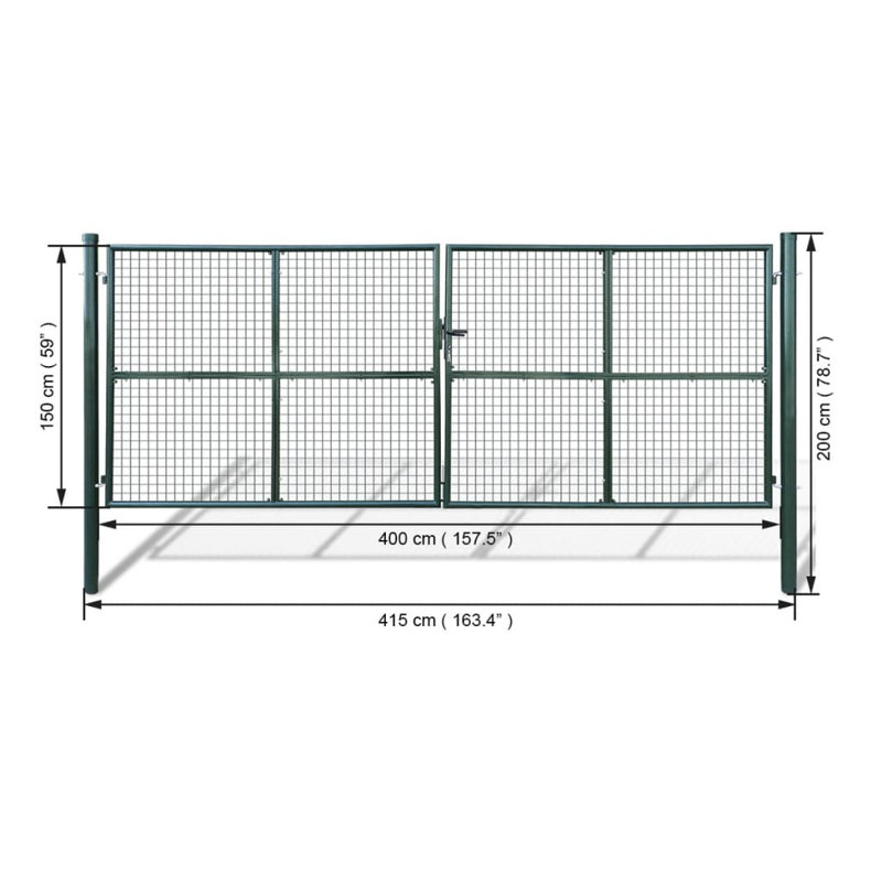 Barrière de jardin en filet vidaXL 157,5 po x 59,1 po