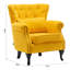 Amalfi Upholstered Linen Armchair-229490543