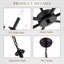 Lustre classique / traditionnel à 6 lumières de style bougie, luminaire suspendu noir à hauteur réglable pour salle à manger