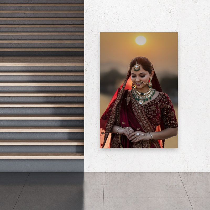 Indian Bride Sunset, H 60 po x l 40 po