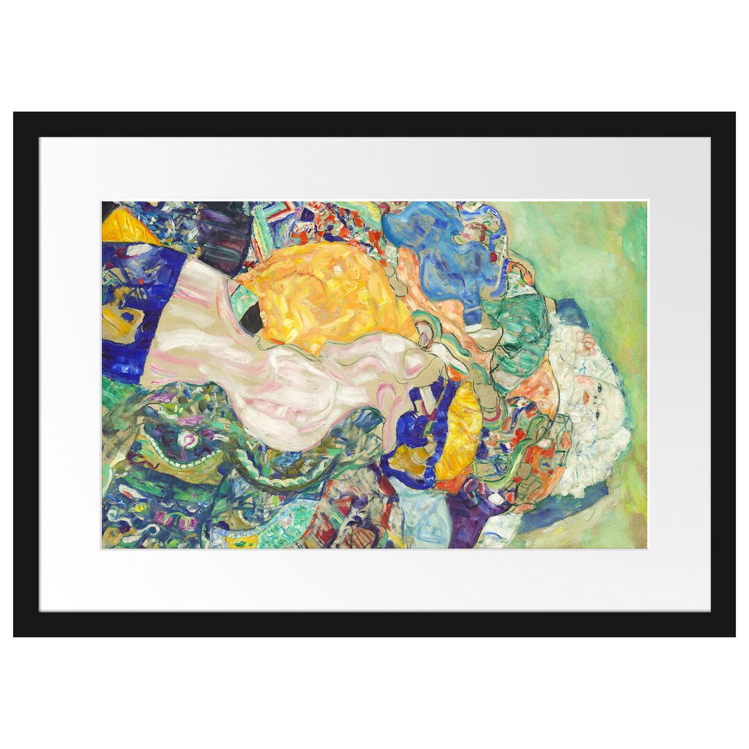 Gerahmter Kunstdruck Baby Cradle von Gustav Klimt