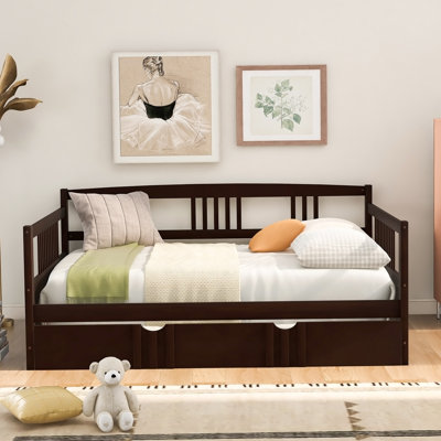 Daybed Wood Bed With Trundle