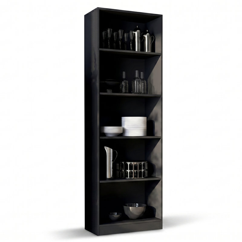 Paridhi 182cm H Solid Wood Bookcase, (5 Shelves) 71.65"H x 23.62"W x 11.81"D