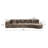 Camden Boneless 140'' Compression Curved Sectional Sofa-186109985