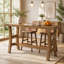 with Solid Wood Base Dining Table