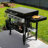 Royal Gourmet 34-Inch 4-Burner Propane Gas Griddle with Hood, Black & Silver