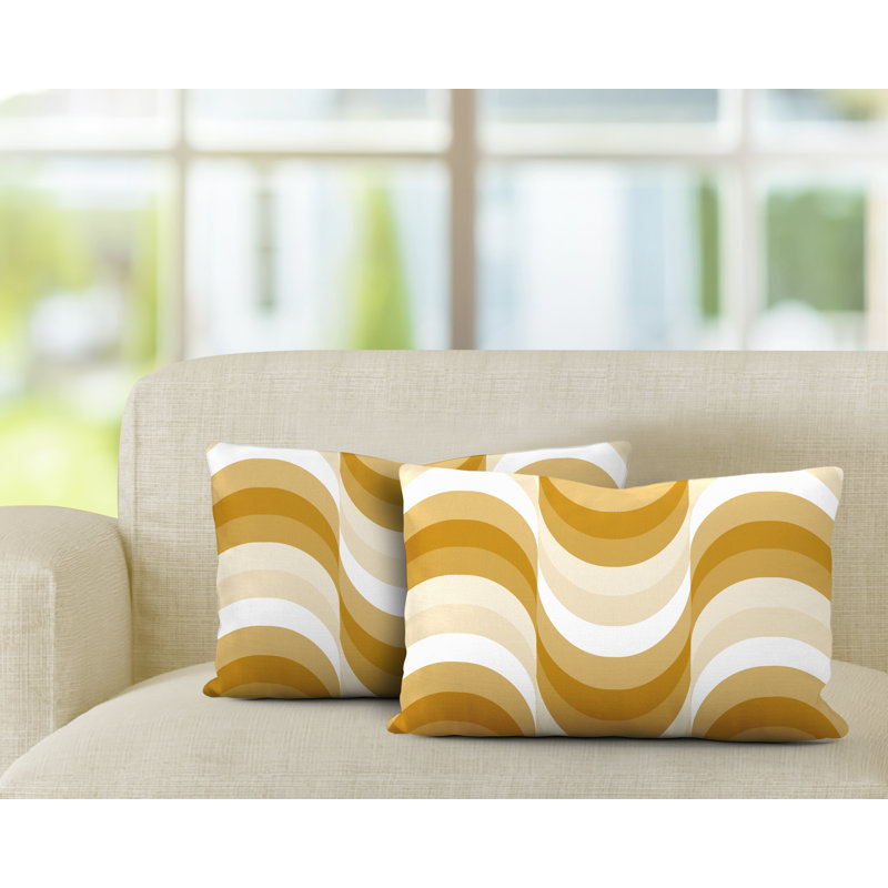  Coussin intérieur / extérieur Lumbar, Jaune
