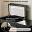 Makeup Vanity with Flip Top Mirror Dressing Desk with Drawer & Power Outlet and Adjustable Lights-1521618462
