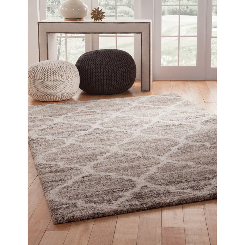 Tapis ivoire / brun clair / brun Granada Trellis