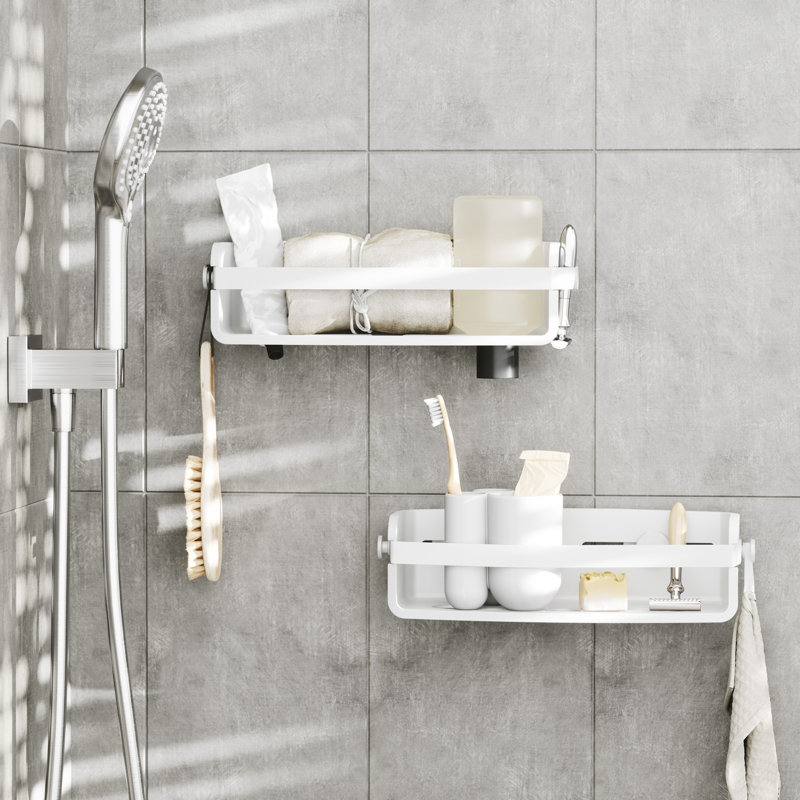 Panier de douche Flex, Blanc