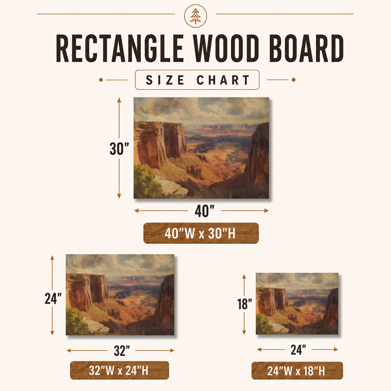 Décoration murale Canyonlands Painterly View - Southwestern, 24" H x 32" W, Rectangulaire