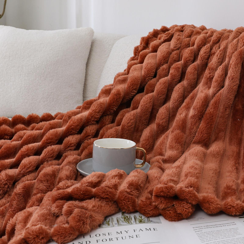Jeté en peluche par Kate Aurora, Citrouille