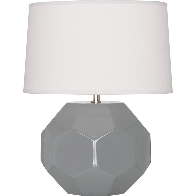 Franklin Table Lamp, Smokey Taupe, 16.5" H x 12.5" W x 12.5" D