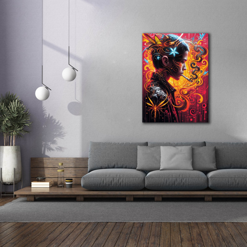«Epic Graffiti» «Mythical Inhalations» par r3darch0n, art mural sur toile, 12 po x 16 po, H 54 po x l 40 po x P 1,5 po