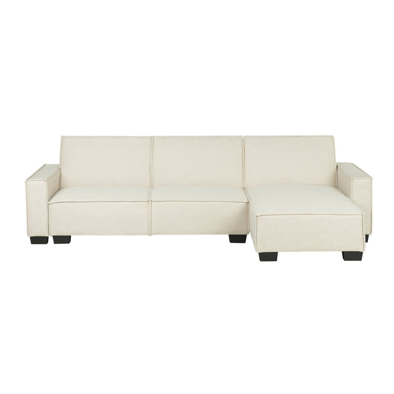 Shellburne 3 Seater Sofa Bed, Beige, Right Hand Facing