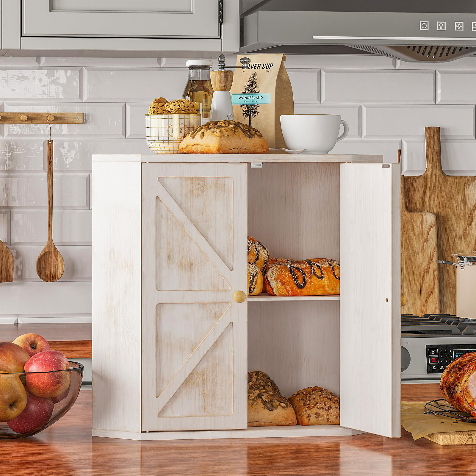 August Grove Extra Large Corner Bread Box - Wayfair Canada