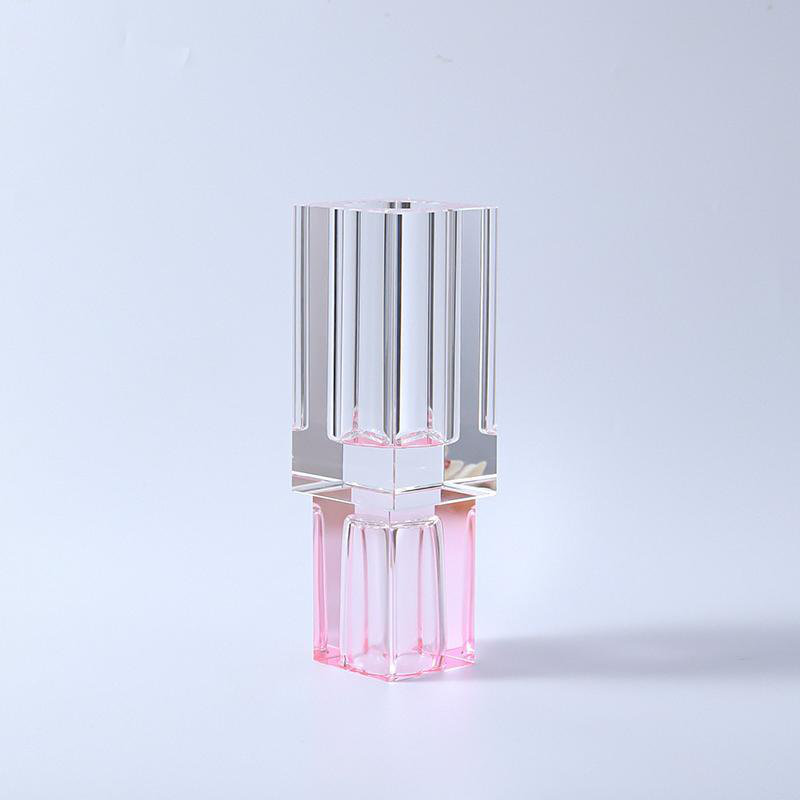 Jeyshan Crystal Table Vase, 9'' H x 3.25'' W x 3.25'' D