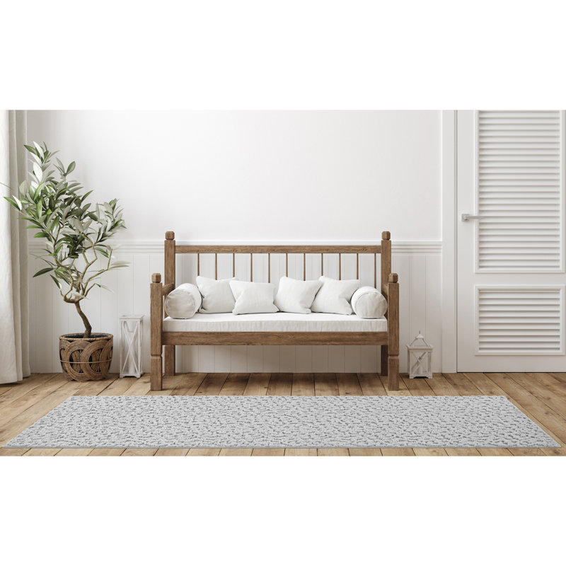 Garland Rug Ivy 5 ft. x 8 ft. Area Rug Silver, Runner 2' x 12'