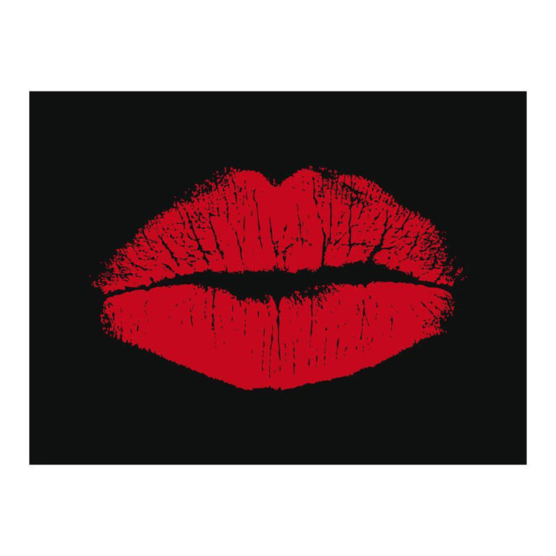 Panneau mural L 13 pi x l 122 po Sensual Lips, L 121,7 po x l 157,5 po