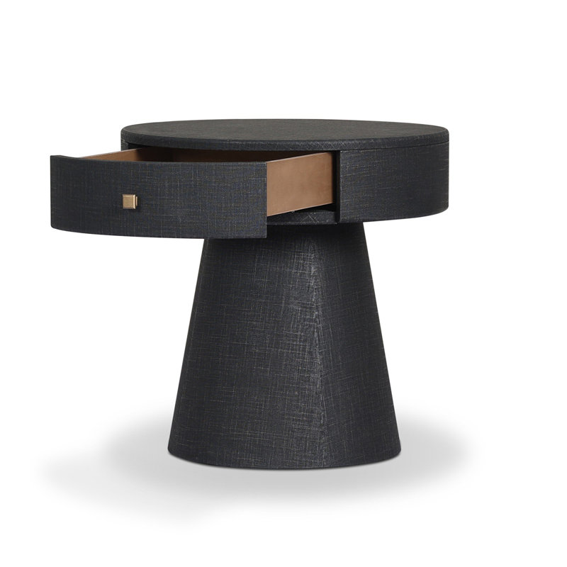 Table de chevet Chiro, Lin noir
