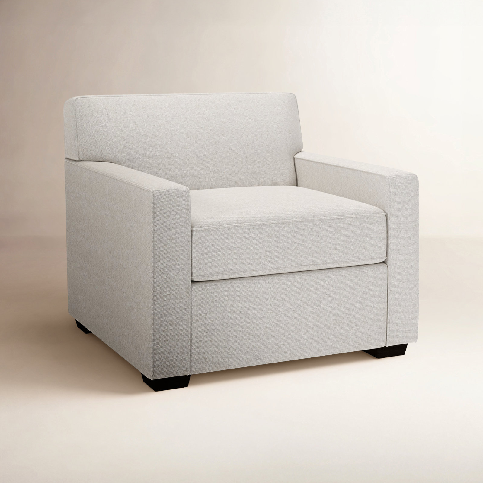 Francesca Upholstered Accent Chair, Macarena Light Gray Basketweave