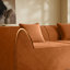 Canapé-lit compressé en mousse à mémoire de forme avec coussin rectangulaire 2 places pour chambre à coucher, chambre d'amis, orange-867919721
