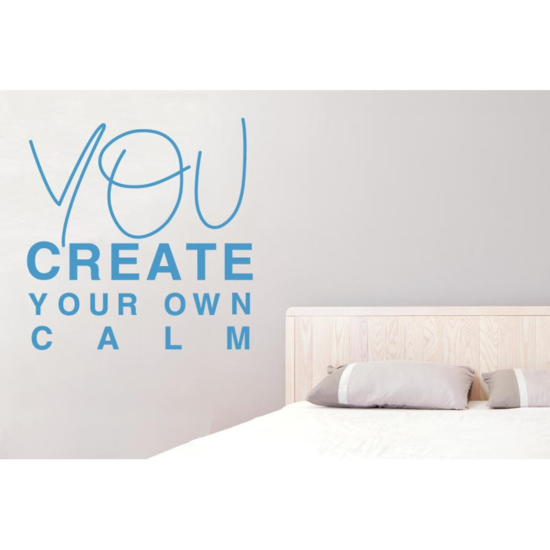 Abstract Wall Decal, Blue, Large