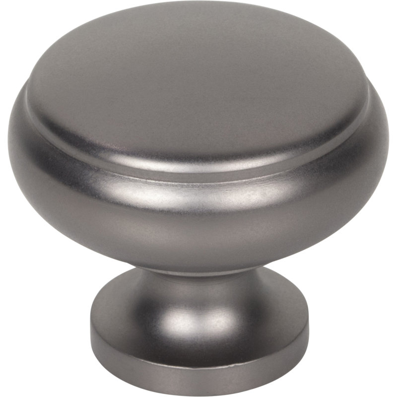 Cumberland 1 1/4" Diameter Round Knob, Ash Gray