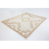 Willa Hand Knotted Jute / Sisal Geometric Area Rug