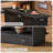 Home Bar Unit With 2-tier Shelves-700636837