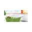 Essoreuse à salade Leifheit Comfortline Signature - Spin ergonomique pour gaucher / droitier, base antidérapante, séchage rapide en douceur, bol polyvalent pour le service, conception en plastique blanc hygiénique durable