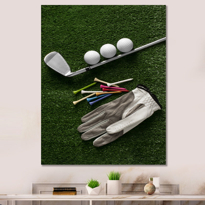 «Golf Set Swing Excellence III», reproduction sur toile, H 44 po x l 34 po x P 1,5 po, Toile tendue