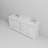 Double Bath Vanity with Carrara Marble Top-110912978