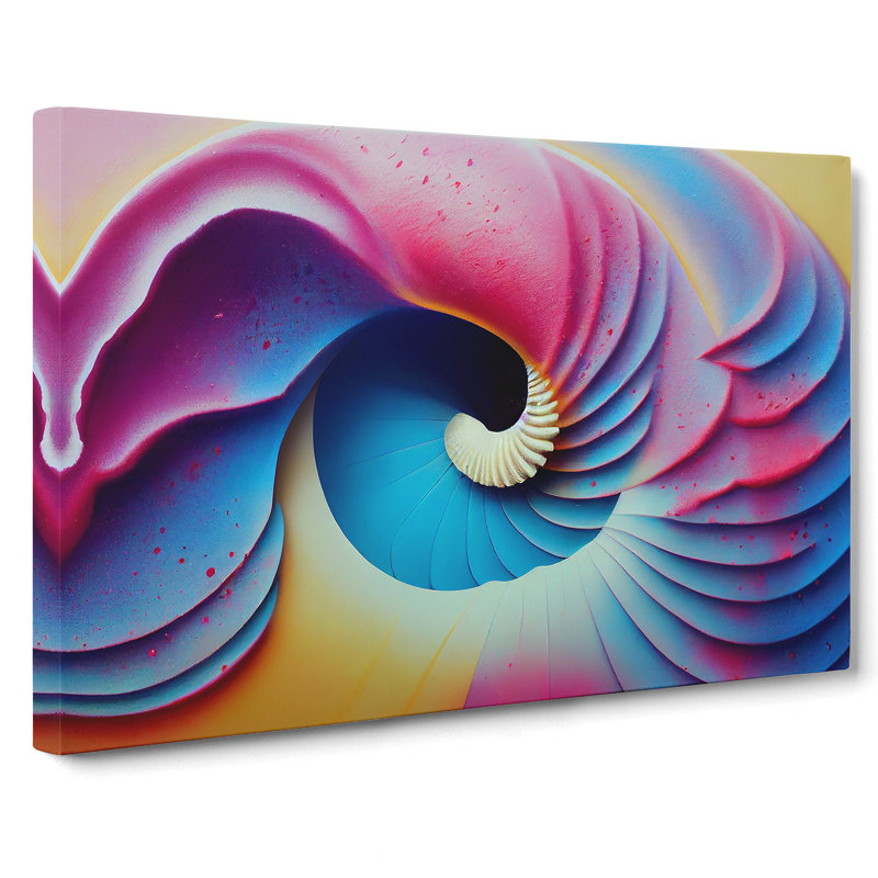 Seashell Art Vol.3 Abstract - Wrapped Canvas, 40cm H x 60cm W x 3cm D