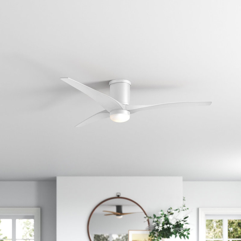 Montego 52'' Ceiling Fan with LED Lights, Matte White