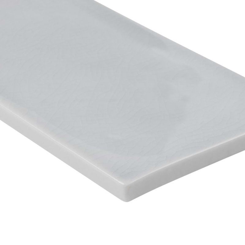 Nabi Subway 4.5x9 Subway Polished Glass Tile, Arctic Blue