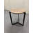 Round Side Table, Round Accent Table, End Table With Metal Frame