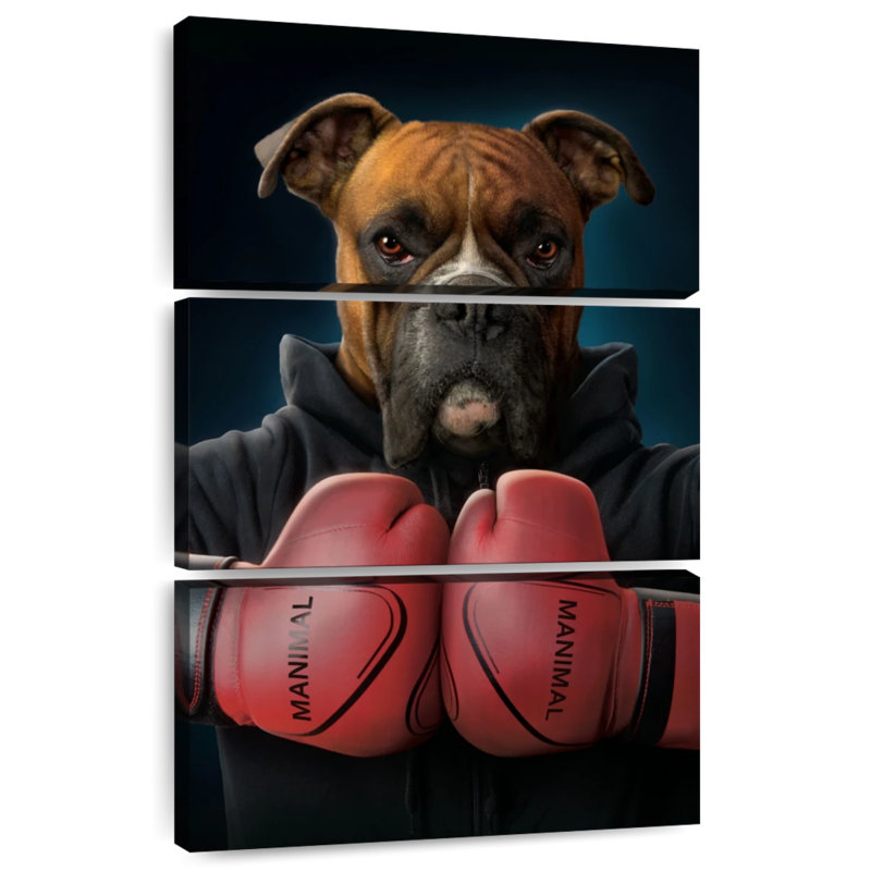 Brampt Boxer Dog, H 32 po x l 20 po