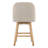  Bisto Upholstered Swivel Counter Height Bar Stool with Solid Wood legs-122925086