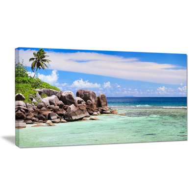 « magnifiques seychelles de la côte rocky coast »-impression