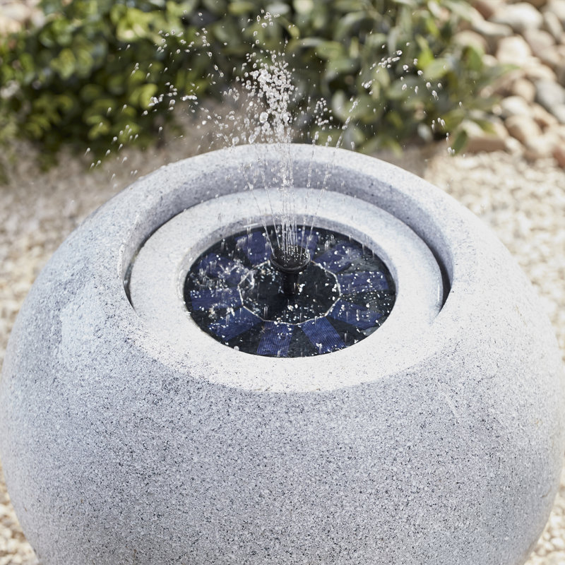 Outdoor Weather Resistant Floor Fountain with Lights