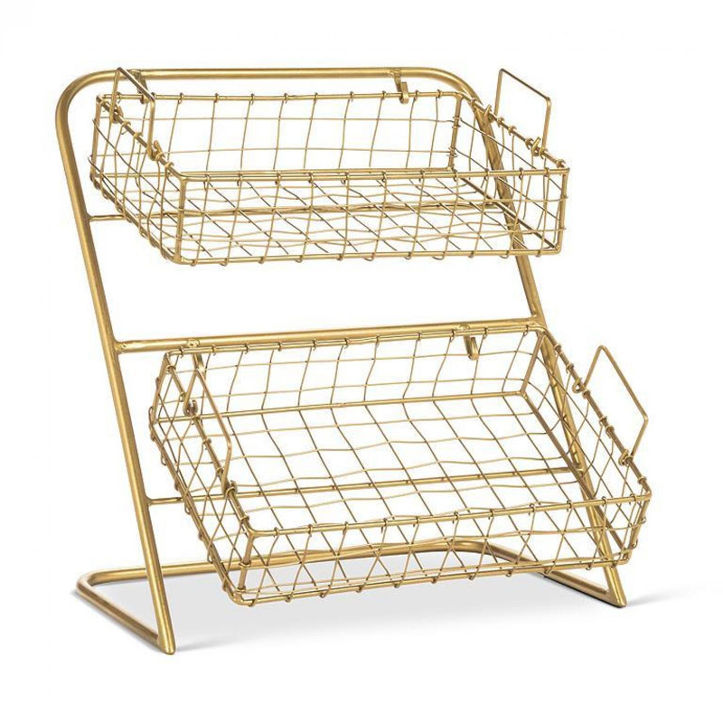 Metal Wall Organizer with Wall Baskets